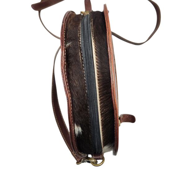 Myra Nirvana Cantina Bag + Matching Wallet – Floral Tapestry Calf‑Hair Leather - Picture 8 of 15